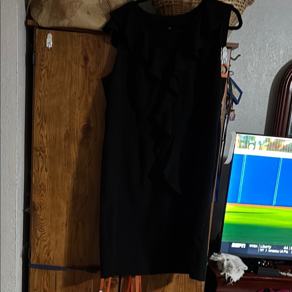 Black Sheath Midi Dress for Cocktail Events